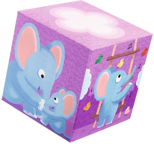 Djeco wooden blocks Rainbow blocks - colorful stacking cubes FSC-3