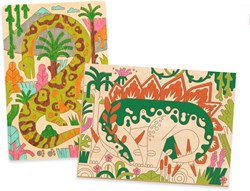 Djeco craft set Dino world - creative coloring set for kids