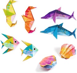 Djeco origami sea creatures - craft kit for kids FSC paper