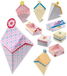 Djeco origami craft set small boxes - creative toy
