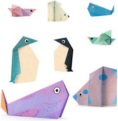 Djeco origami Polar animals craft set FSC MIX paper