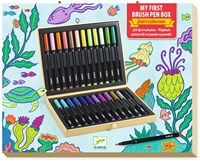 Djeco colouring First brush pens box - creative marker set for kids-3