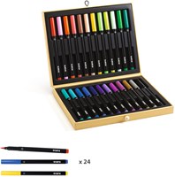 Djeco colouring First brush pens box - creative marker set for kids