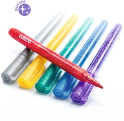 Djeco colours 6 Glitter Markers - Classic marker set