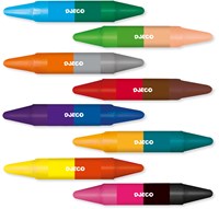 Djeco colours 8 Double-end Wax Crayons wax crayons for kids