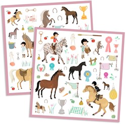 Djeco stickers horses - 160 stickers creative crafting for kids