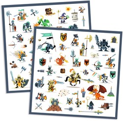 Djeco stickers Knights - knight sticker set for kids