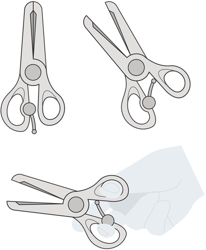 Djeco children's scissors colors - safe toddler scissors for crafting-2