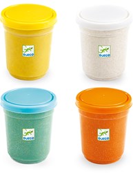 Djeco modelling clay set - glitter clay for kids - 4 pots
