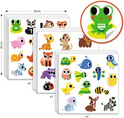 Djeco baby animal stickers - FSC MIX - large stickers for toddlers