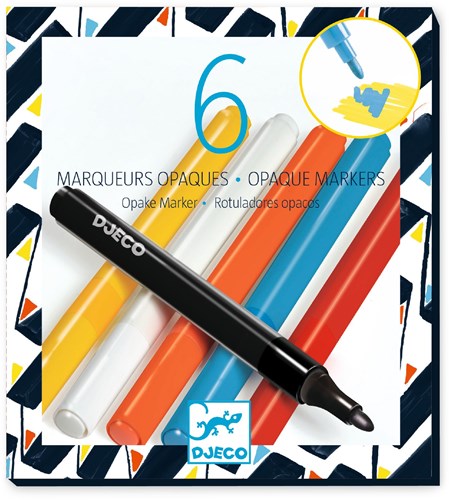Djeco creative marker set - Street Art - 6 pieces-2