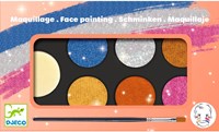 Djeco make-up palette - metallic colours for kids - 6 colours-3