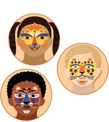 Djeco body art set Panthera - face paint and accessories for kids