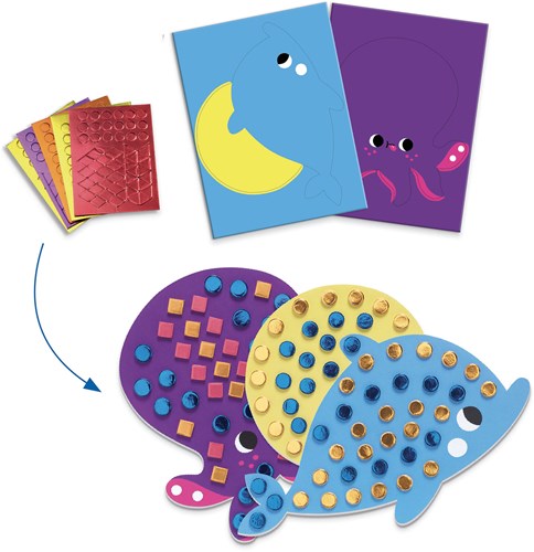 Djeco creative activity set sea fun - craft box for kids
