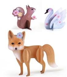 Djeco creative toy set multi activities fluffy box markers
