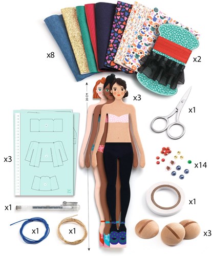 Djeco fashion toy La mode by Marie - creative crafting fun-3