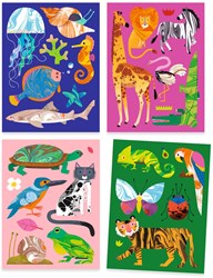 Djeco craft set Colourful - creative marbling technique for kids