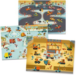 Djeco decal toy Asphalte - creative transfer set for kids