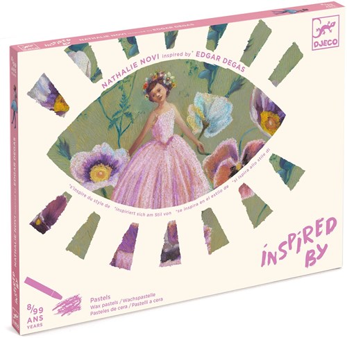 Djeco Ballerina craft set - creative pastel art for kids-3