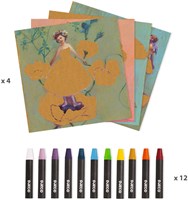 Djeco Ballerina craft set - creative pastel art for kids-2