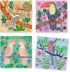 Djeco mosaic craft set Canopée - creative animal art for kids