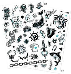 Djeco tattoo Dark side - temporary kids tattoos FSC MIX