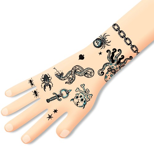 Djeco tattoo Dark side - temporary kids tattoos FSC MIX-2