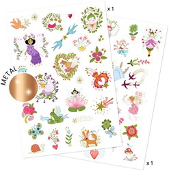 Djeco tattoos fairy friends - temporary kids tattoos FSC MIX
