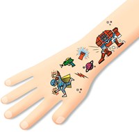 Djeco tattoo Heroes vs villains - temporary kids tattoos FSC MIX-2