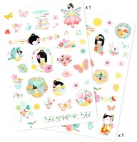 Djeco body art tattoo Sakura - temporary kids tattoos flowers