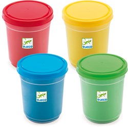 Djeco play dough 4 tubs modeling clay set for kids