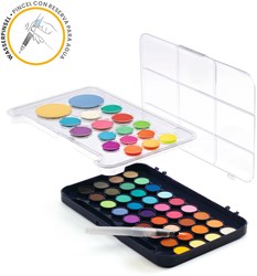 Djeco poster paint artist palette - 53 colours for kids