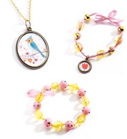 Djeco beads and jewelry flowers - creative craft toy for kids