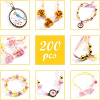 Djeco beads and jewelry flowers - creative craft toy for kids-2