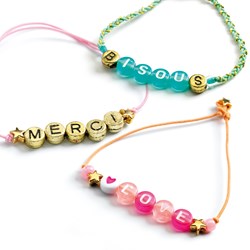 Djeco beads jewelry Alphabet beads - creative craft set