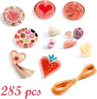 Djeco beads & jewelry Hearts - creative bead set for kids