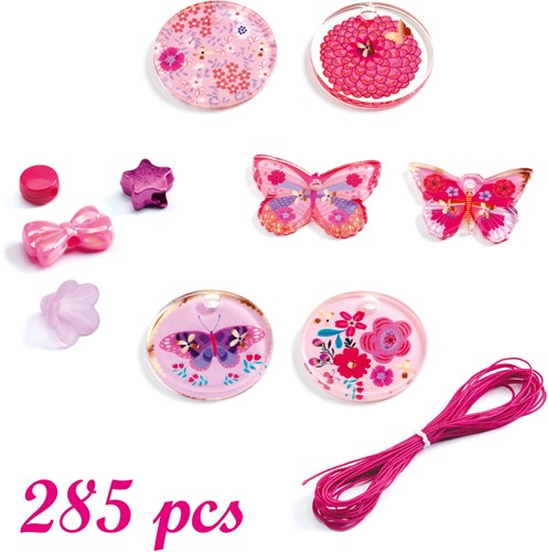 Djeco beads Butterflies jewelry craft set for kids