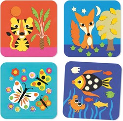 Djeco creative collage set Sweet Nature - FSC certified toy