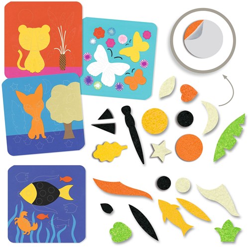 Djeco creative collage set Sweet Nature - FSC certified toy-3