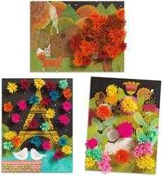 Djeco craft set sticking - Explosion de pompons - FSC MIX