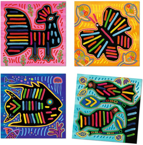 Djeco craft set super soft - creative threading art for kids