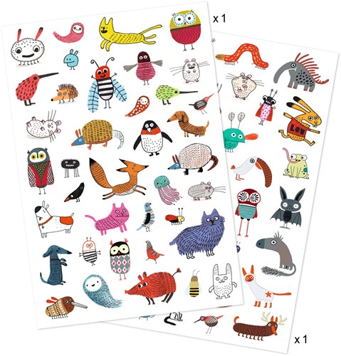 Djeco body art tattoo little critters - temporary tattoos for kids