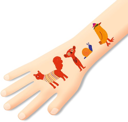 Djeco body art tattoo animals - temporary tattoos for kids-2