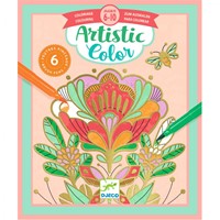 Djeco Artistic Color Bloemen Kleurplaten incl. 6 stiften-2