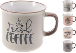 Excellent Houseware ceramic mug 285ml colorful coffee break