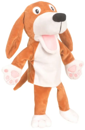 Fiesta Crafts Dog Moving Mouth Hand Puppet