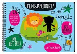 Image Books stencil book jungle drawing and coloring for kids