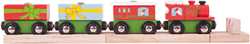 BigJigs wooden Christmas train toy - festive gift train set