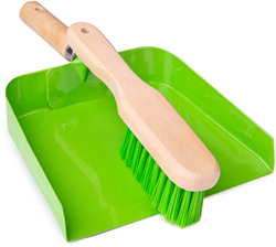 BigJigs toys dustpan and brush set - wooden cleaning toy for kids