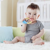 Hape teether ring baby - rice-based, safe and colorful teething toy-3